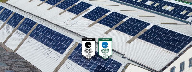 We are now a PAS 2060 verified carbon neutral business
