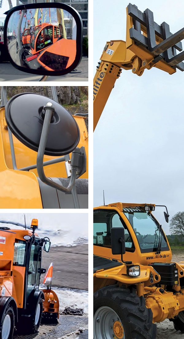 construction equipment mirrors